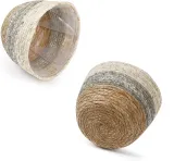 Woven Seagrass Basket for Plant Water Hyacinth Stylish Planter Baskets