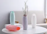 Household Decorative Bedroom Living Room Flower Vases Standing Type Plastic Vases