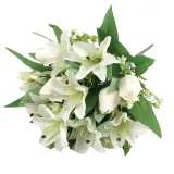 Artificial Tulip Lily Flowers Real Touch Home Office Party Decoration
