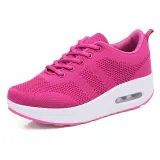 Women Platform Mesh Height Increasing Low Top Casual Sneakers