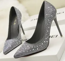 Ladies Rhinestone Elegant High Heel Fashion Shoes
