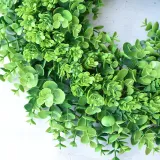 Eucalyptus Wreath Rustic Front Door Decor Wood Hanging Ornament