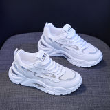 Women Mesh Breathable Platform Lace Up Sneaker