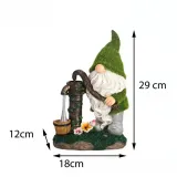 Solar Garden Resin Ornaments Dwarf Crafts Courtyard Lawn Decorative Lamp