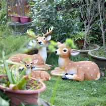 Outdoor Resin Sika Deer Family Landscape Garden Ornaments