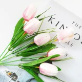 Home Garden Artificial Tulip Bouquet Flower Room Decoration