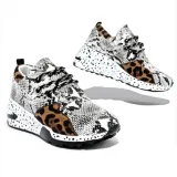 Mesh Slip on Comfortable Lace Up Platform Loafers Sneakers