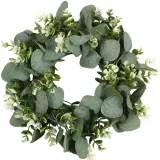 Artificial Eucalyptus Wreath Front Door Decor Hanging Ornament