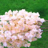 4 Branches Home Garden Artificial Sakura Rattanony Flower Decoration