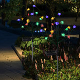 Solar Lotus Flower Branch Tree Lamp Christmas Lawn Stake Light Outdoor Decoration Light