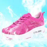 Women Platform Mesh Height Increasing Low Top Casual Sneakers
