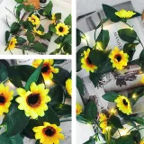 Sunflower Vine Lamp String Led Light Outdoor Decorative