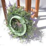 Lavender Flower Wreath Front Door Decor Faux Showcase Hanging Ornament