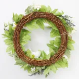 Peony Wreath Front Door Decor Flower Wall Hanging Wedding Ornament