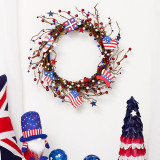 Independence Day Red Blue Berry Wreath Patriotic Decorations
