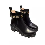 Women Colorful Platform Chunky Heels Waterproof Boots