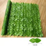 Artificial Green Watermelon Leaves Hedge Fence Net Vine Privacy Fence Wall Screen