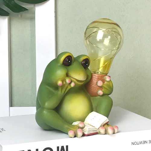 Solar Lamp Garden Animals Learn Frog Cute Fun Decorations