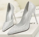 Ladies Rhinestone Elegant High Heel Fashion Shoes