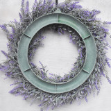 Lavender Wreath Rustic Front Door Decor Wood Hanging Ornament