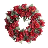 Rose Flower Wreath Front Door Decor Wall Hanging Wedding Ornament