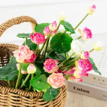 Home Garden Artificial Lotus Flower Room Decoration