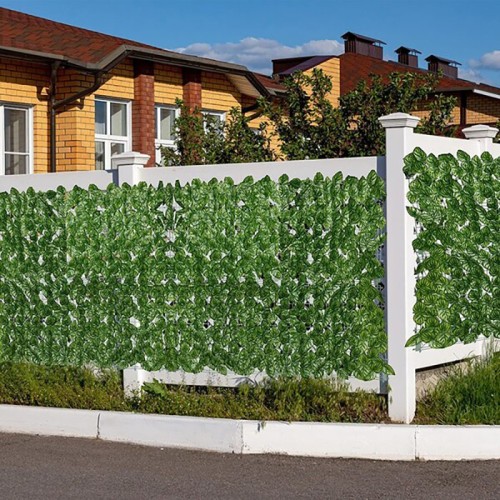 Artificial Perilla Leaves Hedge Fence Net Vine Privacy Fence Wall Screen