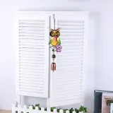 Owl Wind Bell Hanging Iron Windchimes Garden Decoration