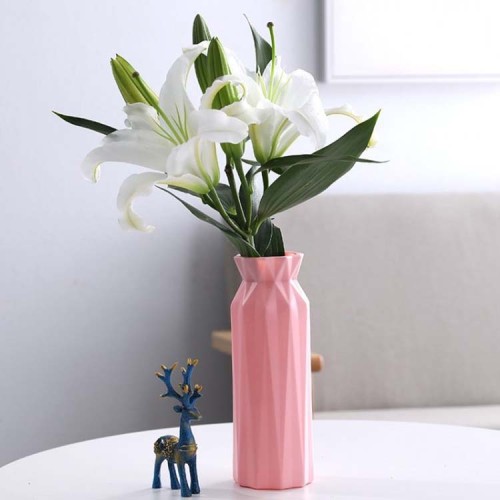 Plastic Flower Vase Home Wedding Flower Pot Basket Nordic Decoration Vases for Flowers