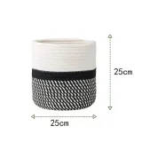 Woven Soft Kids Toy Set Cotton Rope Basket Indoor Planters For Indoor Plants