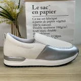 Flats Cut Out Suede Leather Low Top Boat Platform Sneaker