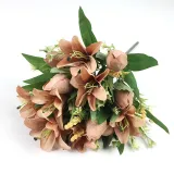 Artificial Tulip Lily Flowers Real Touch Home Office Party Decoration