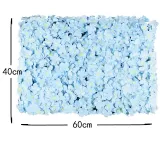 Artificial Hydrangea Flower Row Creative Background Plant Flowers Wall Decor