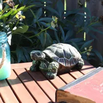 Handmade Resin Sea Turtle Figurine Tortoise Statue Animal Sculpture