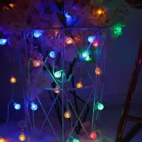 Crystal Ball String Light Festoon Holiday Decorative Light House Light Decorative