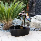 Fountain Courtyard Art Decorations Resin Craft Arts Sculpture Gifts