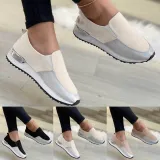 Flats Cut Out Suede Leather Low Top Boat Platform Sneaker