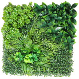 Artificial Plant Grass Panels Topiary Hedge Plant Wall Anti Ultraviolet Sunscreen Lawn