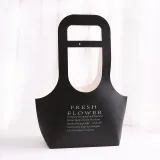 Hand Bag Waterproof Flower Gift Box Small Handle Paper Bag for Flower Kraft Paper