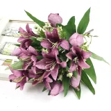 Artificial Tulip Lily Flowers Real Touch Home Office Party Decoration