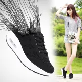 Women Platform Mesh Height Increasing Low Top Casual Sneakers