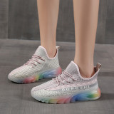 Women Colorful Sole Breathable Forrest Gump Sneakers