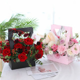 Valentine'S Day Bouquet Gift Bag Waterproof Kraft Flower Paper Bag