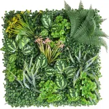 Artificial Plant Grass Panels Topiary Hedge Plant Wall Anti Ultraviolet Sunscreen Lawn