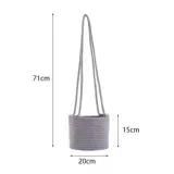 Jute Cotton Hanging Planter Woven Plant Basket Flower Pot