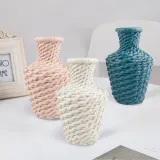 Shatterproof Vase Flower Pot Origami Plastic Flower Vase Decoration Home Plastic Vase