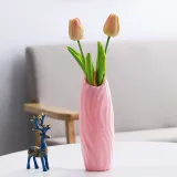Household Decorative Bedroom Living Room Flower Vases Standing Type Plastic Vases