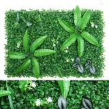 Artificial Milan Rose Flowers Panels Hedge Plant Wall Anti Ultraviolet Sunscreen Lawn