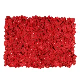 Artificial Hydrangea Flower Row Creative Background Plant Flowers Wall Decor