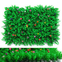 Artificial Plant Eucalyptus Flowers Panels Hedge Plant Wall Anti Ultraviolet Sunscreen Lawn